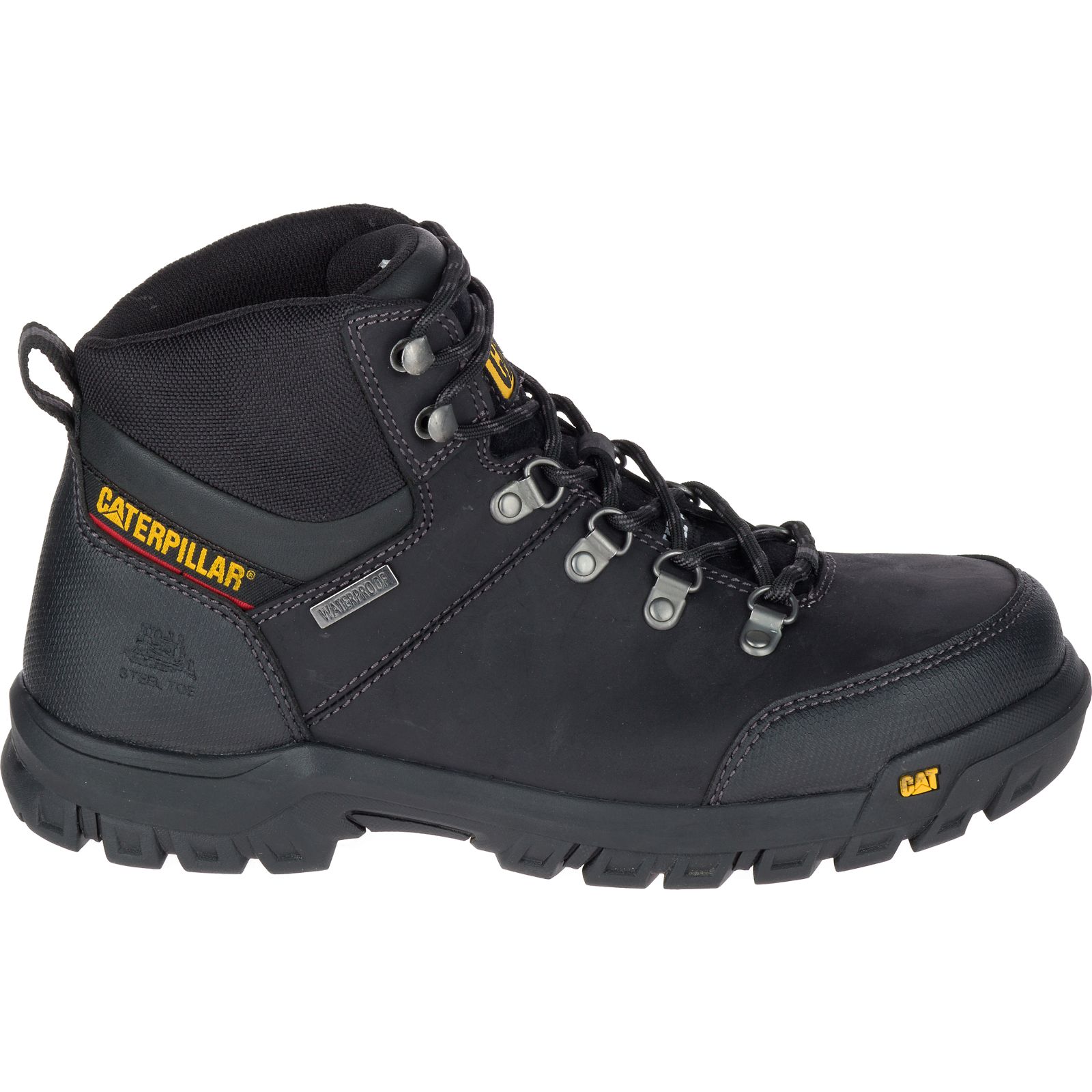 Caterpillar Framework S3 Wr Hro Sra Steel Toe Philippines - Mens Work Boots - Black 68592QETW